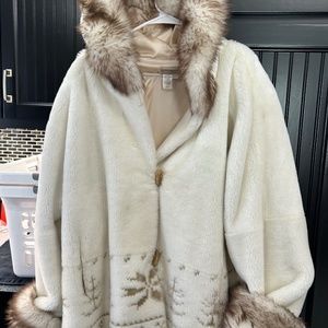 Cold Water Creek Faux Fur Jacket
